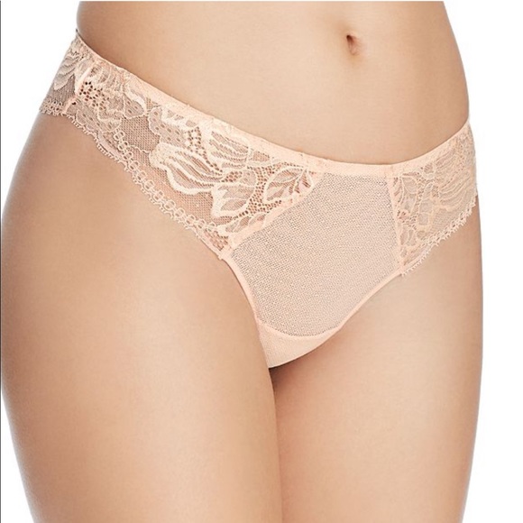 SIMONE PERELE
Promesse Tanga Lace Panties In Petal